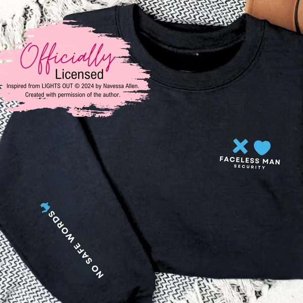 Officially Licensed - Lights Out Book - Navessa Allen - Sweatshirt - Book Merch - Dark Romance