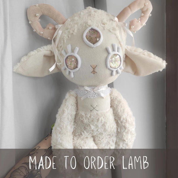 Made to Order Mystical Lamb Weighted Plush - Etsy