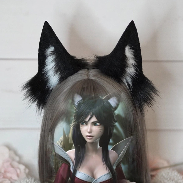 Ahri Cinematic Black Fox Wolf Ears League of Legends