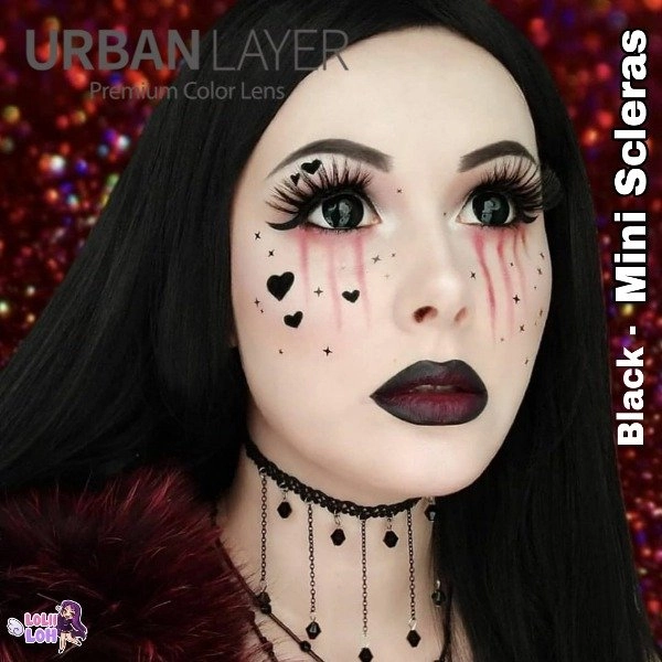 Mini Scleras Black 17 mm - Crazy Lab (Precio x Par)
