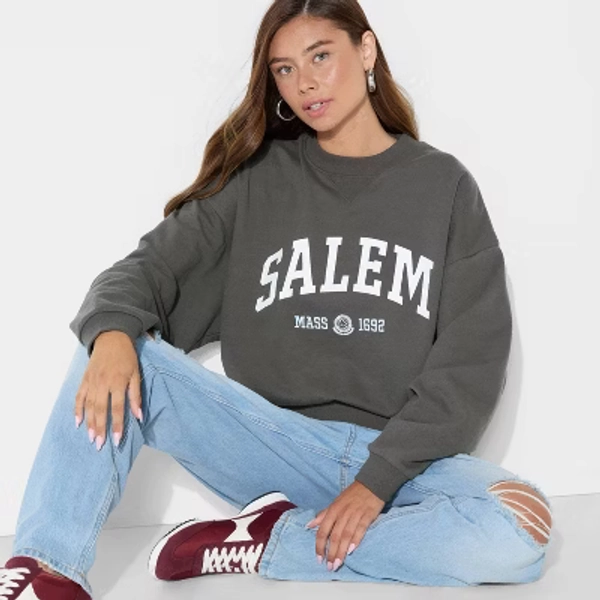 Women's Salem Graphic Sweatshirt - Gray S