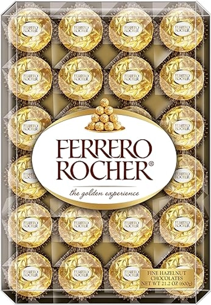 Ferrero Rocher Hazelnut Chocolates The Golden Experience, 21.2 ounces