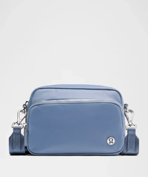 Everywhere Crossbody Bag 2L *Metal Hardware - Washed Denim/Silver - ONE SIZE