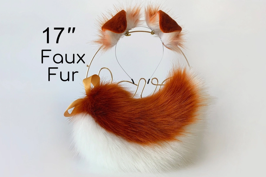 Shepherd dog tail and ear set Shiba Inu dog ear and tail set dog tail animal cosplay petplay puppy ear and tail set puppy tail halloween