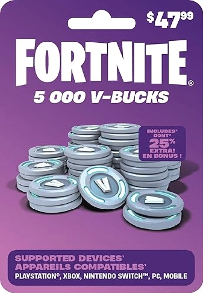 Fortnite V-Bucks Gift Card (redeem at Fortnite.com/vbuckscard)