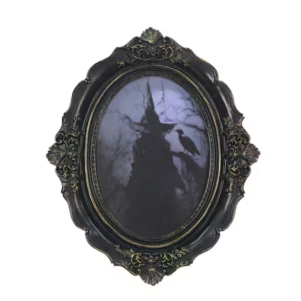 Framed Witch Wall Décor 