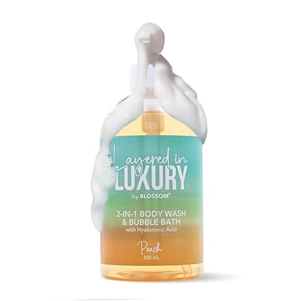 Luxury 2-in-1 Scented Bubble Bath - Peach