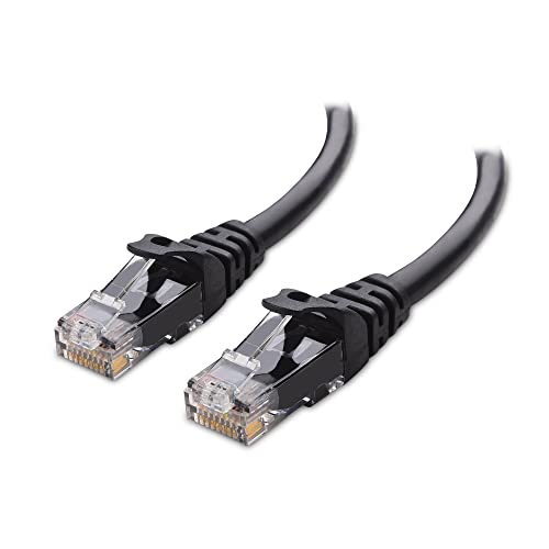Cable Matters Snagless Long Cat 6 Ethernet Cable 50 ft (Cat 6 Cable, Cat6 Cable, Internet Cable, Network Cable) in Black - 50 ft - Black