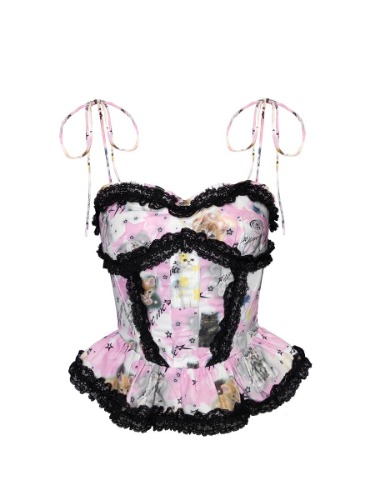 “LOVE ME ”KITTY CORSET | S