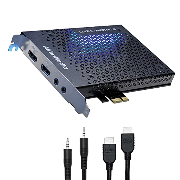 AVerMedia Live Gamer HD 2-PCIe Internal Game Capture Card, Record and Stream in 1080p 60 with Multi-Card Support, Low-Latency Pass-Through on Xbox series x/s, PS5, Nintendo Switch, Windows 10 (GC570)