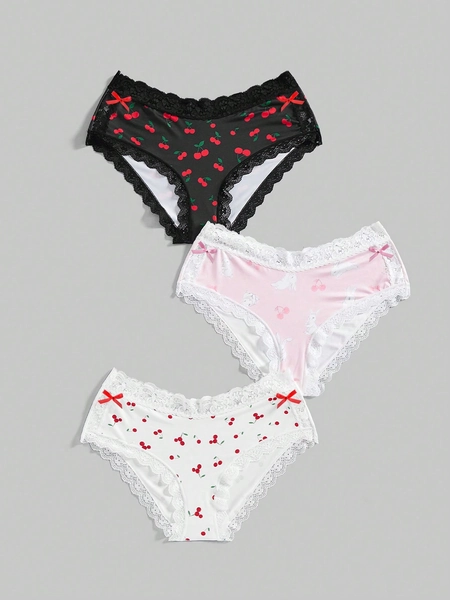cherry & rabbit panties