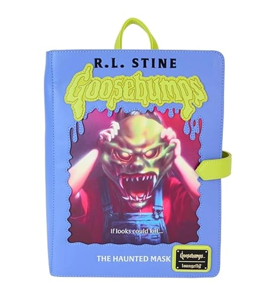 Loungefly Goosebumps The Haunted Mask Book Cover Glow Mini Backpack