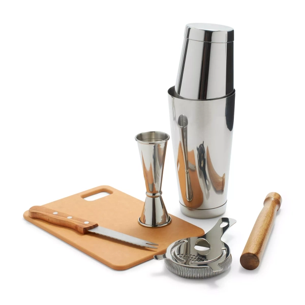 Sur La Table Stainless Steel 6-Piece Bar Tool Set