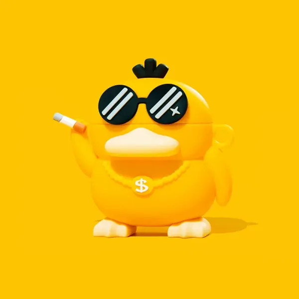 Boss Psyduck AirPods Pro Cases Anime Duck AirPods 3 Protective Cover