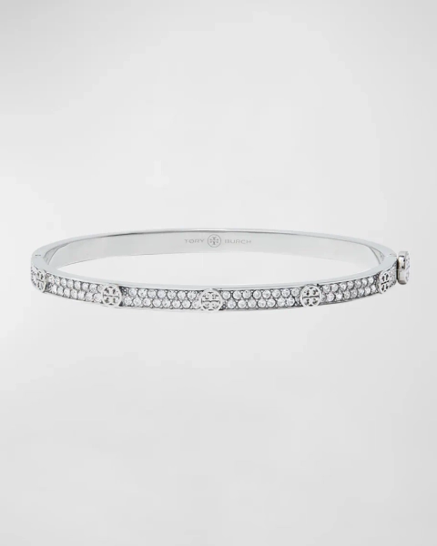 Miller Double T Crystal Stud Bracelet, 5mm
