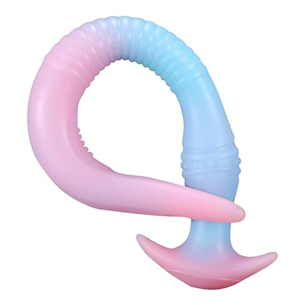 22.63" Super Long Anal Plug Dildo, Soft Liquid Silicone Material, Suitable for Male and Female Vaginal Prostate Massage, Anal Training, G-Spot Stimulation, Pink
