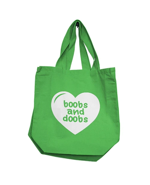 Nobu Boobs Doobs Reusable Tote - Green