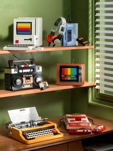 1pc Vintage Electrical Appliance Series Diy Model Figure, Assembly Building Block Toy, Decorative Gift Idea, Creative Toy Idea For Gift, Home Decoration Item, Festival Gift, Boyfriend Gift, Girlfriend Gift, Birthday Gift, Item, Gift Room Decoration