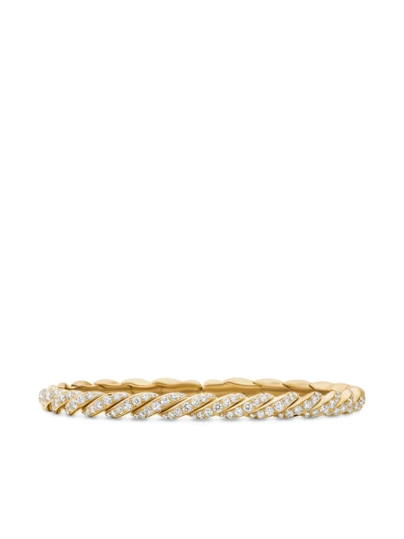 18kt geelgouden Pavéflex armband (5 mm) | S
