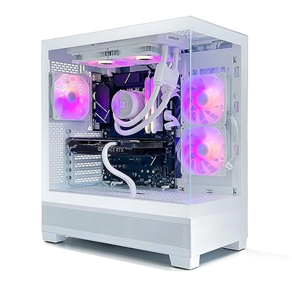 INFOMAX | PC Gamer, PC Gamer Rainbow, PC Gaming Blanc - Processeur Intel Core i9 • NVIDIA RTX 4070 Super 12 GO • RAM DDR4 16 GO RGB • SSD 1 to • WiFi • Boîtier ARGB • Watercooling • FREEOS