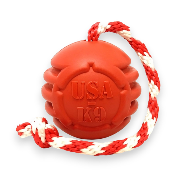 Tug Ball K9 Durable Rubber Dog Toy