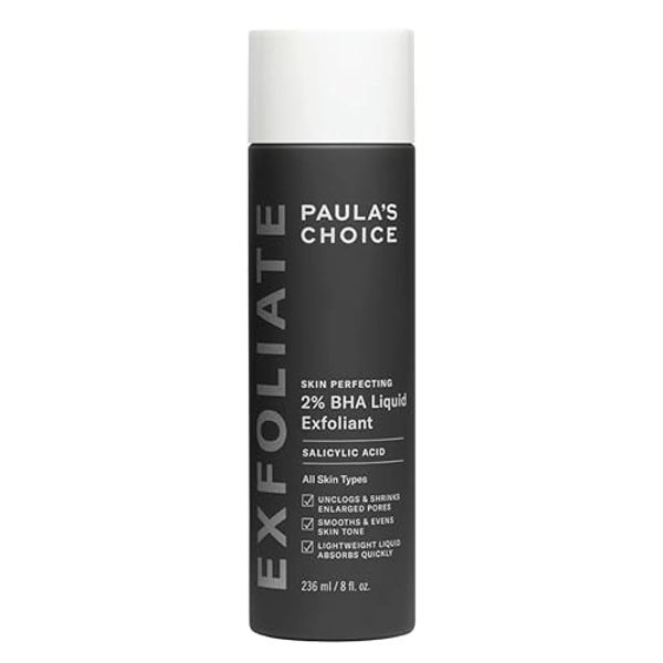 Paula's Choice SKIN PERFECTING 2% BHA Liquid Peeling - Gesichtspeeling mit Salicylsäure - Bekämpft Unreine Haut & Mitesser - Verkleinert Poren Sichtbar - Mischhaut, Fettige & Akne Haut - 236 ml