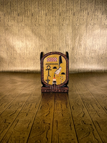 Vintage Egyptian Cartouche Pen Cup