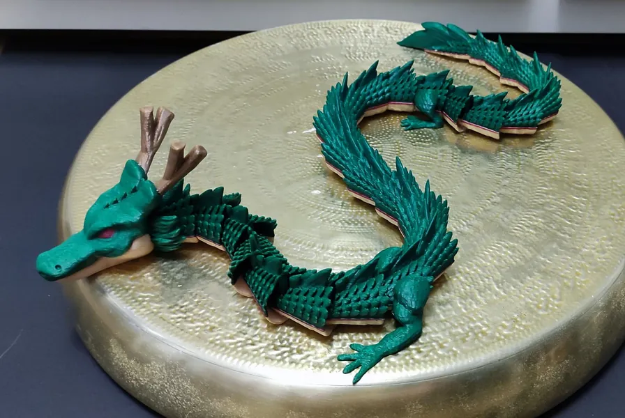 New Articulated Shenlong Articulated Sheron MULTICOLOR 3d PRINT fidget toy