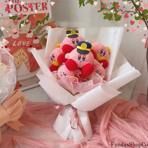 Kirby Plush Bouquet - Cute Kawaii Plushie, Anime Plushie, Gifts For Her, Cute Gifts