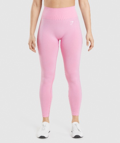 Gymshark Vital Seamless 2.0 Leggings - Sorbet Pink Marl | Small