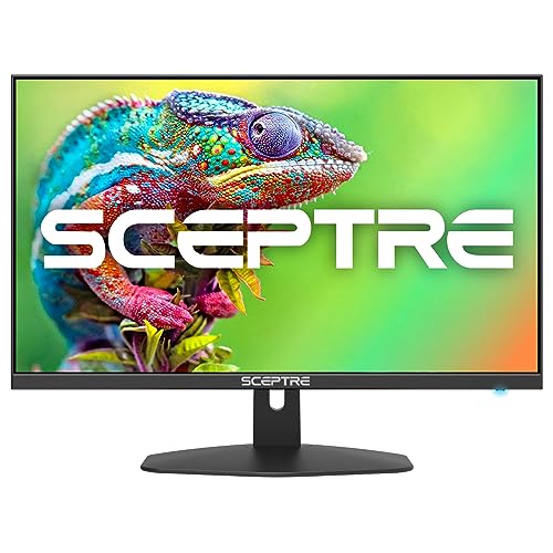 Sceptre New 24-inch Gaming Monitor 100Hz 1ms DisplayPort HDMI x2 100% sRGB AMD FreeSync Build-in Speakers, Eye Care Frameless Machine Black 2024 (E248W-FW100T) - 24" Gaming 100Hz DP HDMI