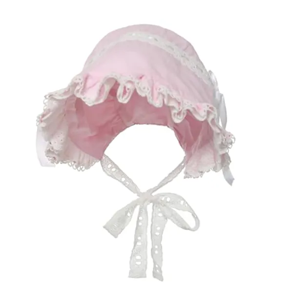 COSDREAMER Girls Women Mop Hat Colonial Pilgrim Prarie Bonnet hats