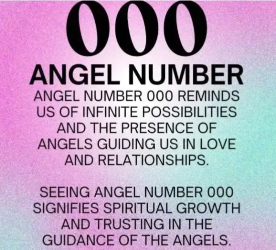 Angel Numbers - 000