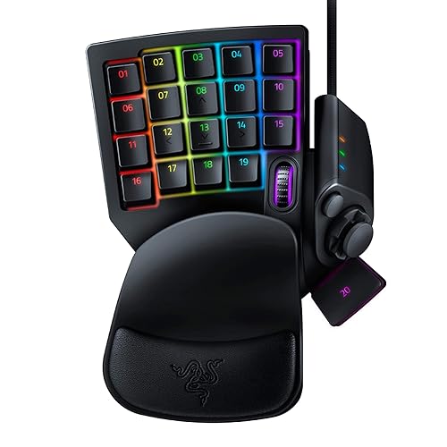 Razer Tartarus V2 Gaming Keypad: Mecha Membrane Key Switches - One Handed Keyboard - 32 Programmable Keys - Customizable Chroma RGB Lighting - Programmable Macros - Snap Tap - Black - Classic Black - Tartarus v2 - Mecha Membrane Switches - Keypad