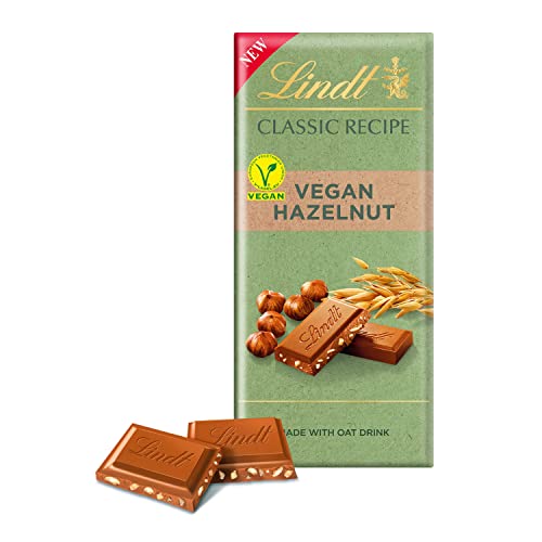 Lindt Vegan Chocolate Bar, Hazelnut, 100g - Vegan Hazelnut - Claasic Vegan