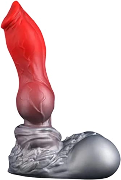 10.8" Knotted Dildo「Graemen」,2.9" Diameter Platinum Silicone Realistic Dildo with Strong custion Cup Butt Plug Anal Adult Sex Toys for Men, Women(XXL)