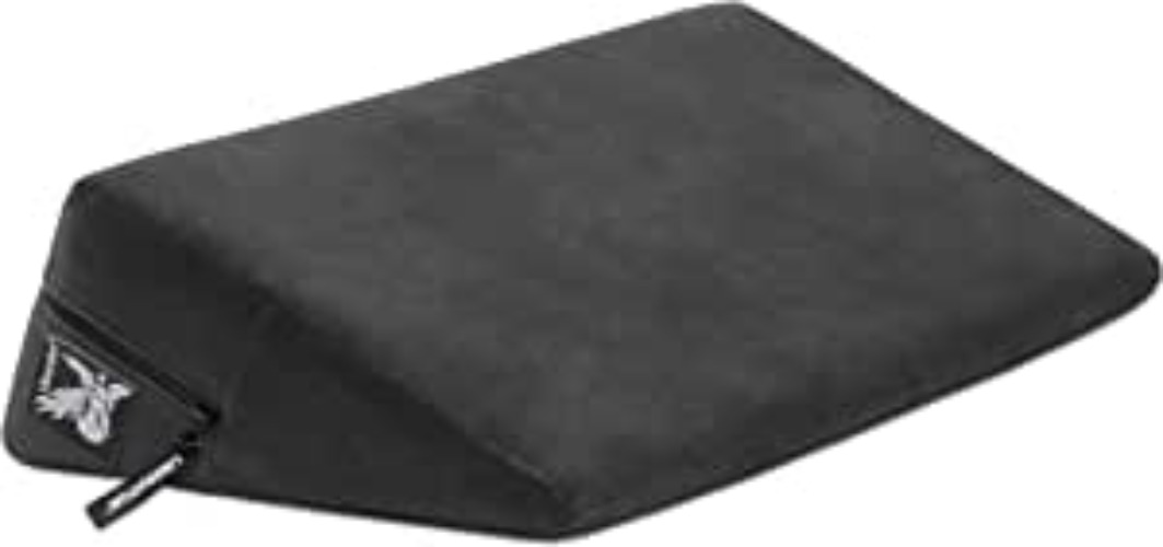 Liberator Wedge Intimate Sex Positioning Pillow, Black Microfiber, 24 inch. - Microfiber Black 1 Count (Pack of 1)
