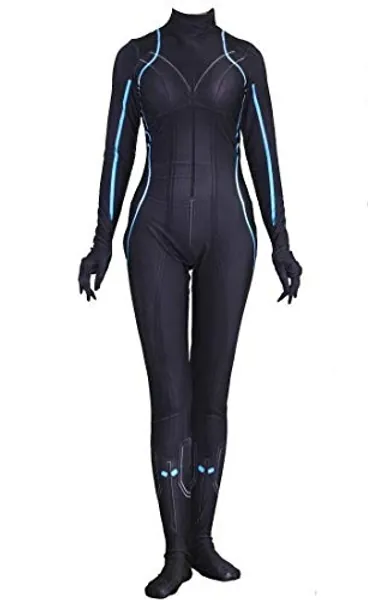 Cosplay Life Black Widow Cosplay Costume - Superhero Halloween Outfit - Lycra Bodysuit Zentaisuit Jumpsuit For Unisex Adult