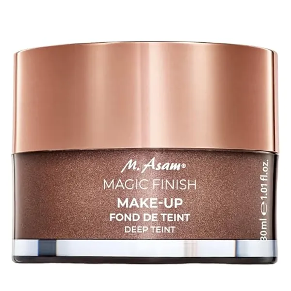 M. Asam MAGIC FINISH Make-up Mousse Deep Teint (30ml) – 4-in-1 : Primer, Puder, Concealer & Makeup, kaschiert Augenringe, Rötungen & Fältchen, mattiert den Teint - für dunklere Haut, vegane Beauty