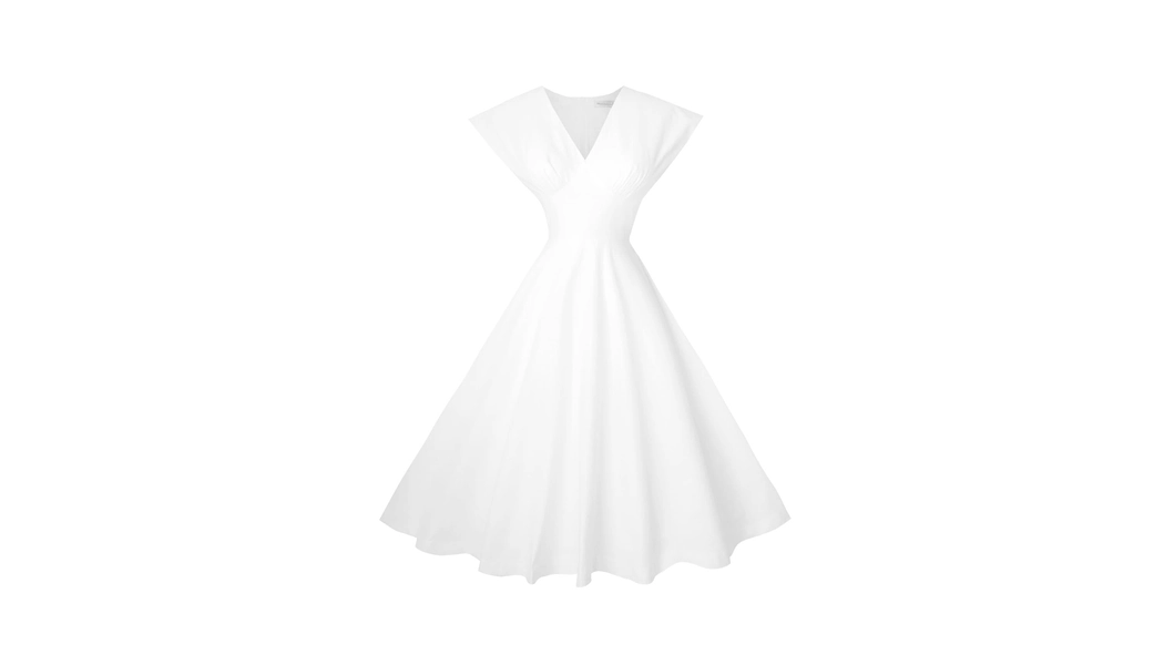 RTS - Size S - Kennedy Dress in White Cotton