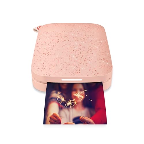 HP Sprocket Portable 2x3" Instant Color Photo Printer (Blush) Print Pictures on Zink Sticky-Backed Paper from your iOS & Android Device. - Blush Pink - Printer