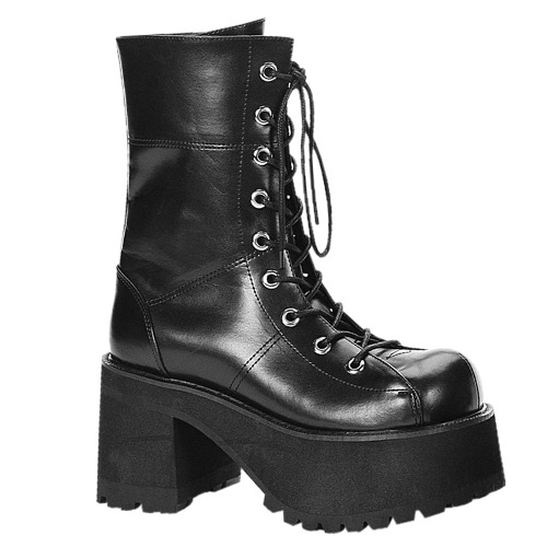 Ranger-301 | Black Vegan Leather / 12