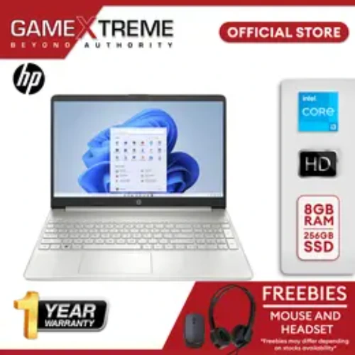 HP 15.6" Laptop Core i3-1115G4 8gb/256gb SSD 15-dy2702dx Natural Silver