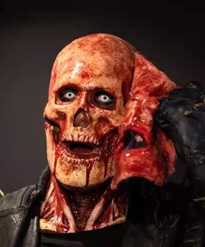 Which Is Me Scary Halloween Mask Tear-Off Type Skeleton Joker or Ghost Rider Double Mask Creepy Halloween Carnival - Jack /Double Layer Face Mask