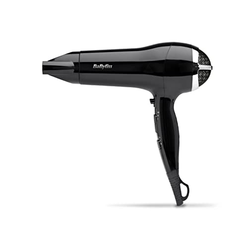 BaByliss Power Smooth 2400W Hair Dryer, Black, Fast, lightweight, ionic dryer - Single