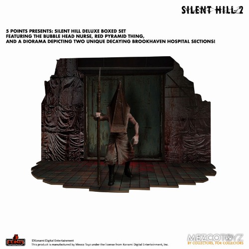 5 Point Silent Hill 2 Red Pyramid Thing & Bubble Head Nurse 3.75 Inch Action Figure Deluxe Set - Brand New
