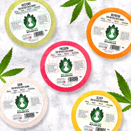 CBD Bath Bombs - Mixed pack of 5 / 100mg