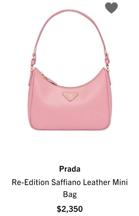 Prada Re-edition Saffiano Leather Mini Bag
