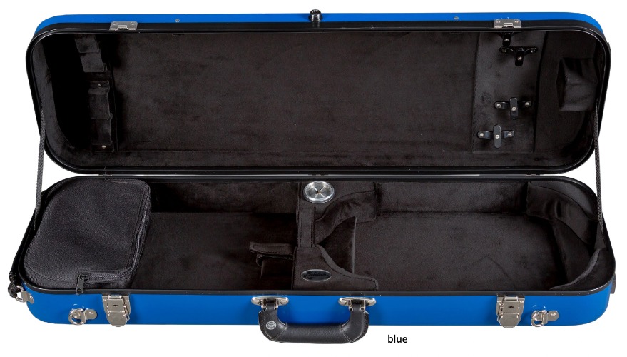 Bobelock 1061 Fiberglass Oblong Suspension Violin Case (B1061FBLS) | Blue