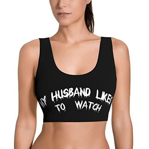 Spank It My Ass Yoga Sports Bra for Women, Comfortable Yoga Bras Fitness Workout Tops Running Bra with Removable Pads - Medium - Funny-5